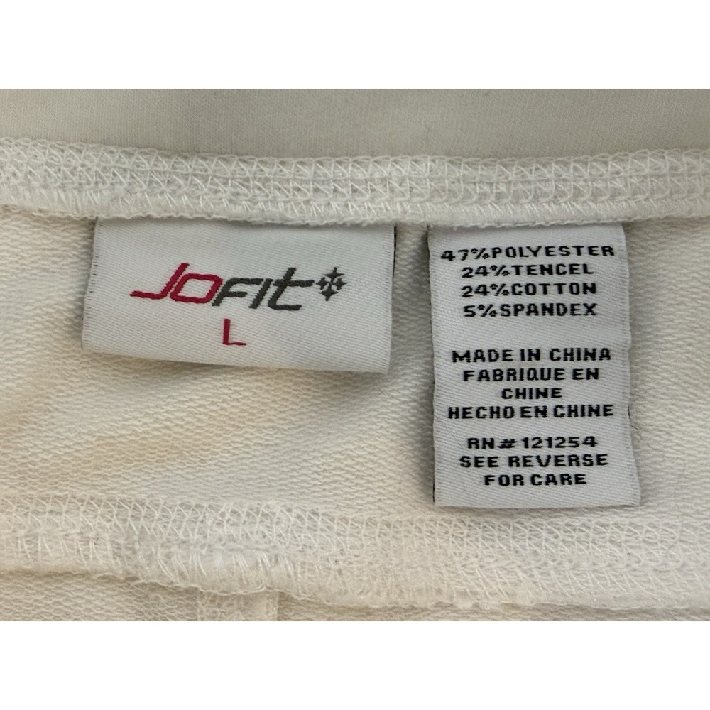 JoFit White Athletic Skort L Golf Tennis Stretch Drawstring Active Sport - Picture 6 of 8